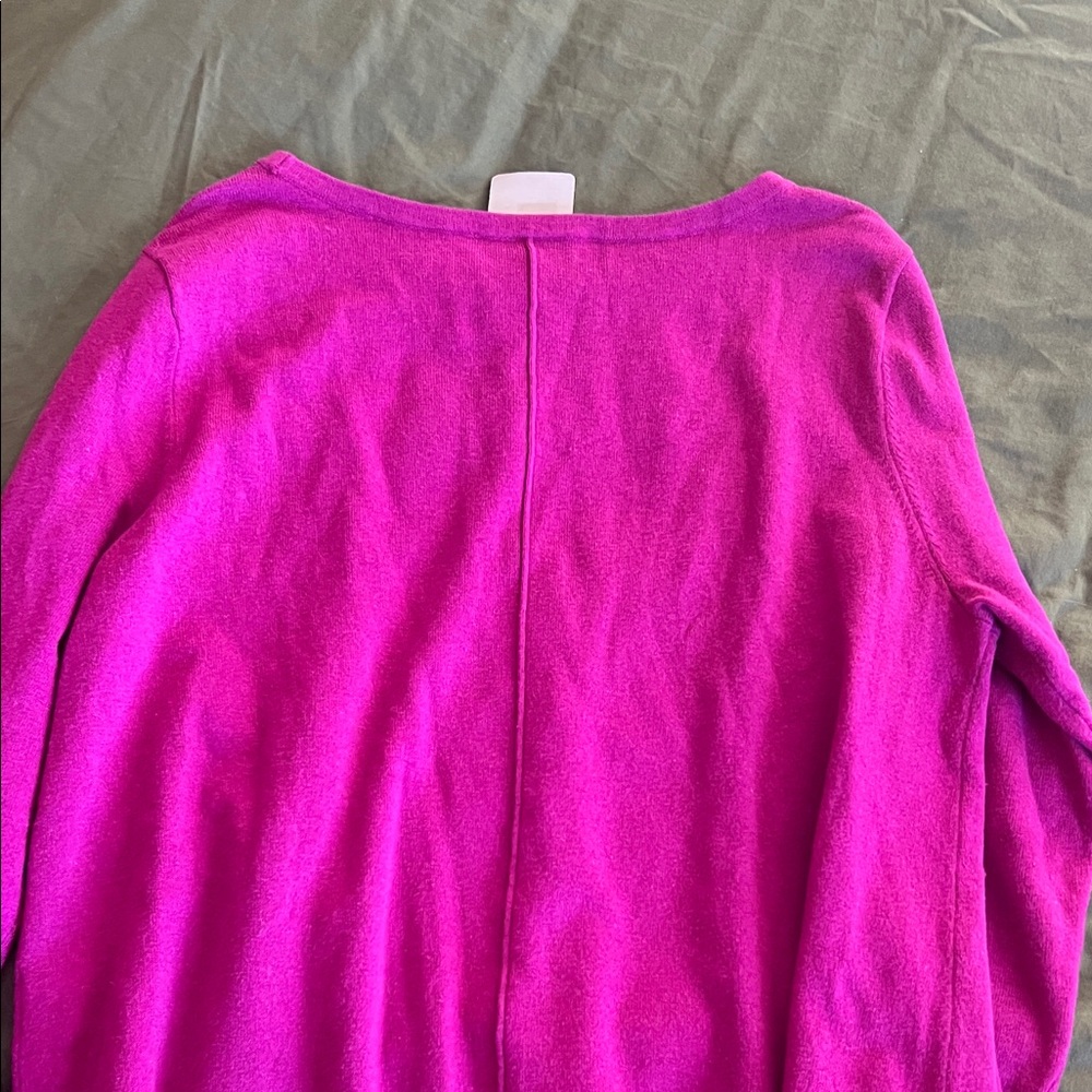 Elliott Lauren Magenta Crew Neck Sweater - Picture 5 of 5